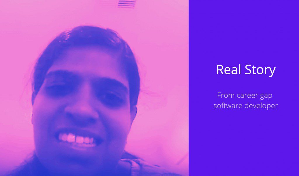 We helped Veena bridge her career gap of 1.5 years and get back into the working world as a .NET DEVELOPER