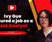 Ivy find a job as a test analyst