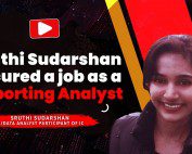 Sruthi Sudarshan secured a job as a Reporting Analyst