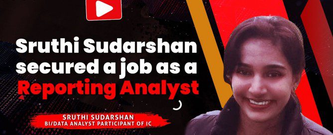 Sruthi Sudarshan secured a job as a Reporting Analyst