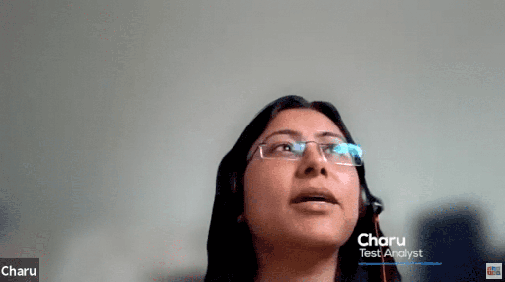 It only took Charu 7 months to secure a role as a Test Analyst