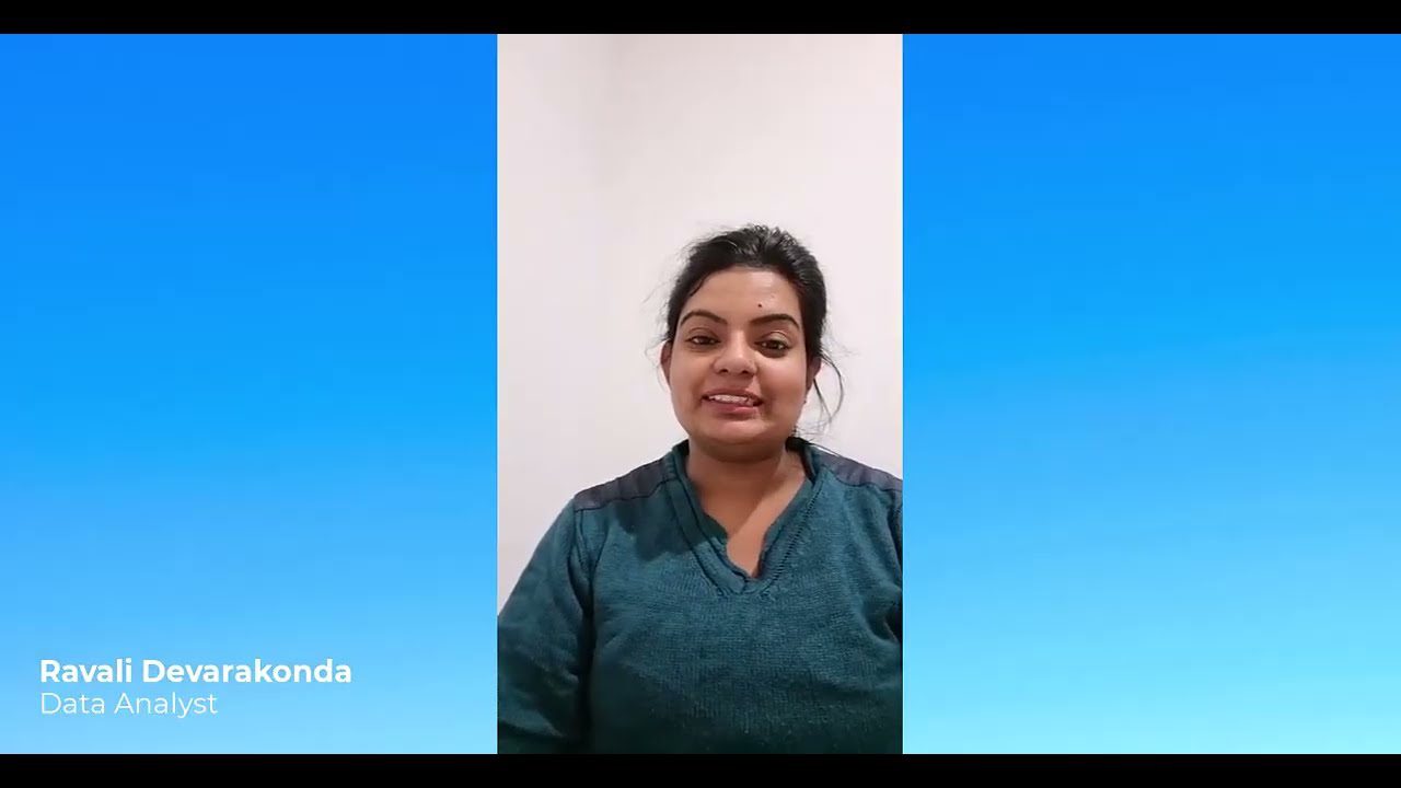 Ravali job as a data analyst