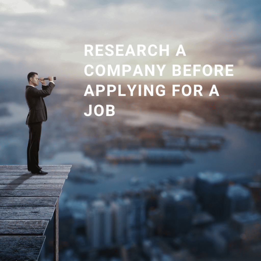 The Crucial Step: Researching a Company Before Applying for a Job!